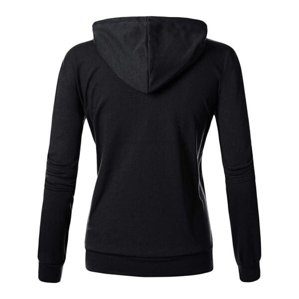 Women Comfortable Zip-up Custom Hoodie Kangaroo Pocket - Image 2