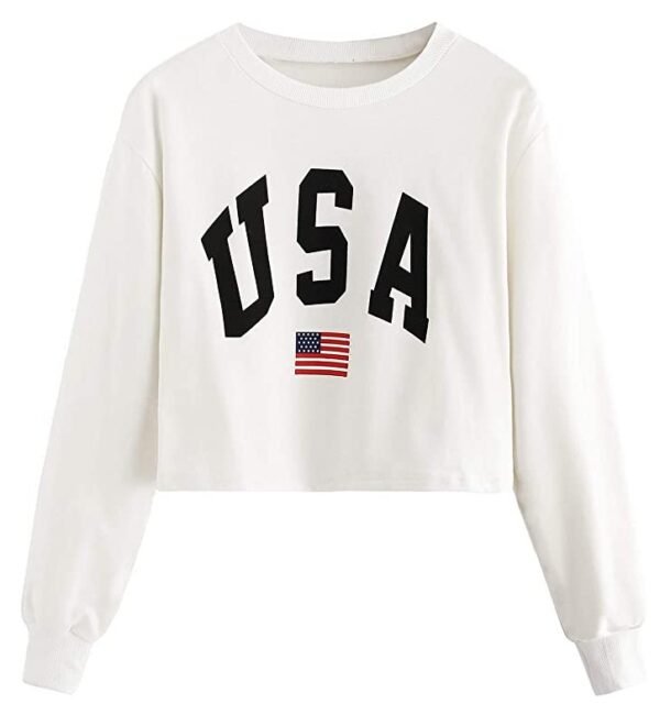 Women Crop Top Sweatshirt