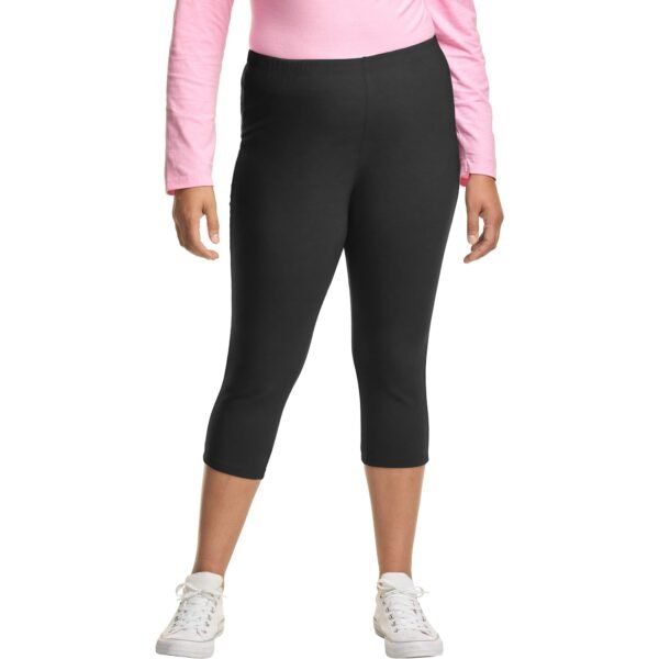 Women Plus-Size Stretch Jersey Capri Length Leggings