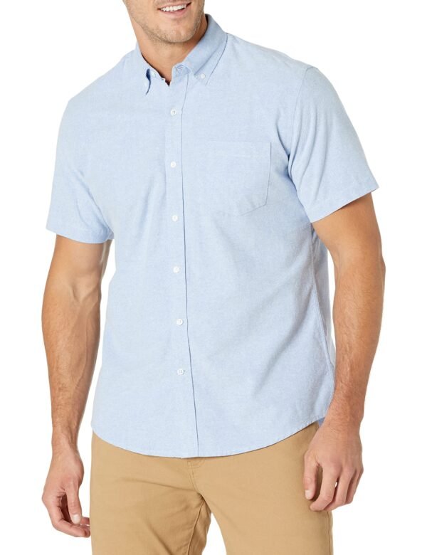 Men's Regular-Fit Short-Sleeve Pocket Oxford Shirt