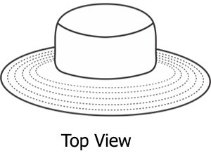 3D Pattern Of Top View Hats By Extreme Sports Caps