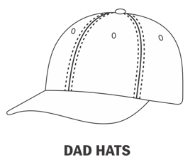 3D Pattern Of Dad Caps By Extreme Sports Caps