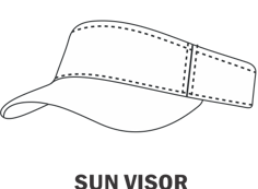 3D Pattern Of Sun Visor By Extreme Sports Caps